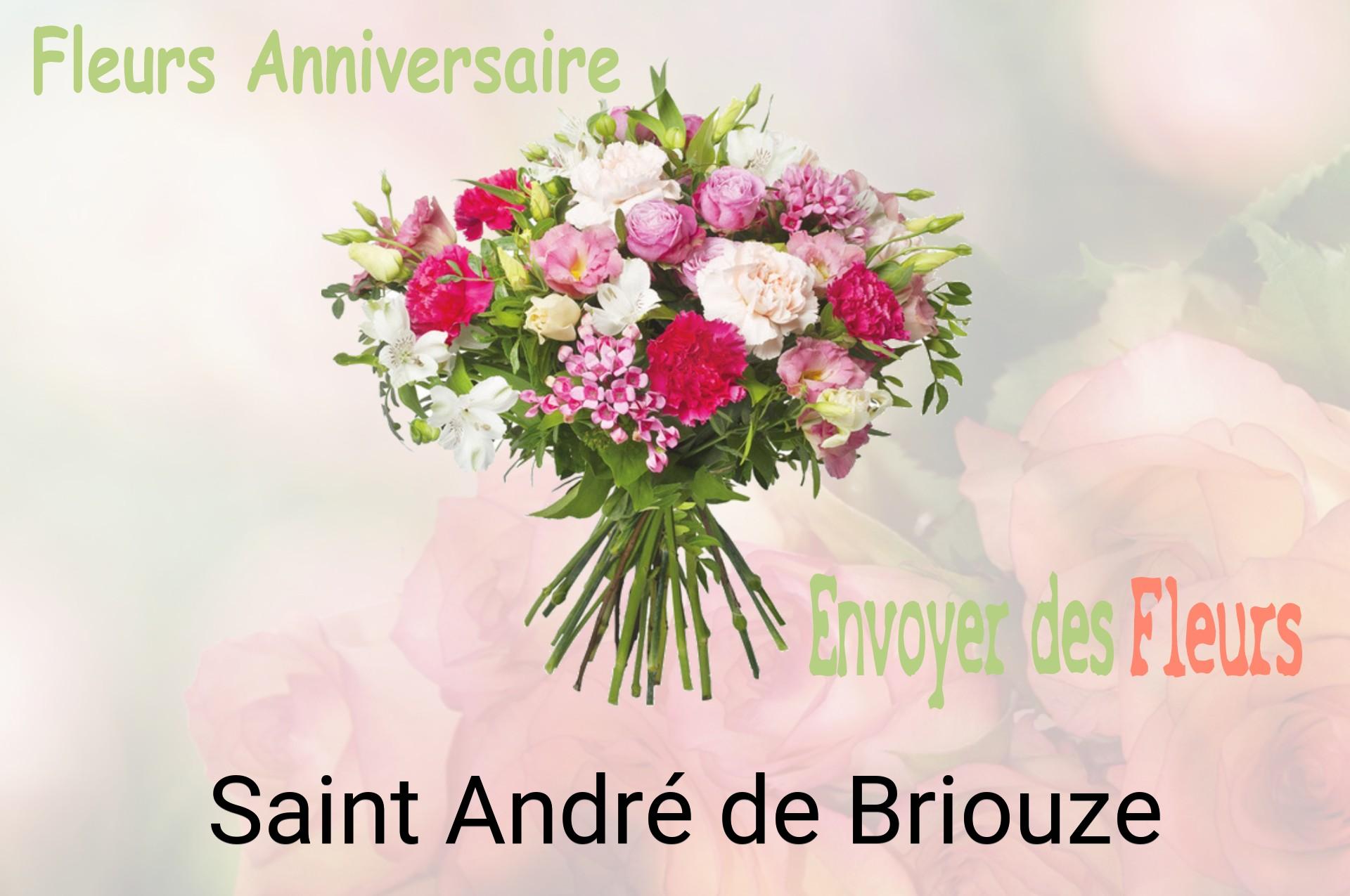 Bouquet de fleurs d’anniversaire livré à Saint-André-de-Briouze